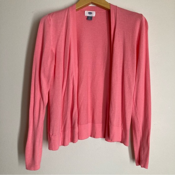 Old Navy Sweaters - Old Navy Size Small Bright Pink Open Cardigan